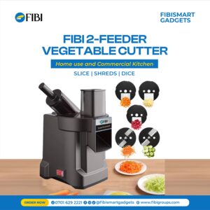 FIBI 2 Feeder Commercial Vegetable Cutter food processor for slicing shredding and dicing vegetables